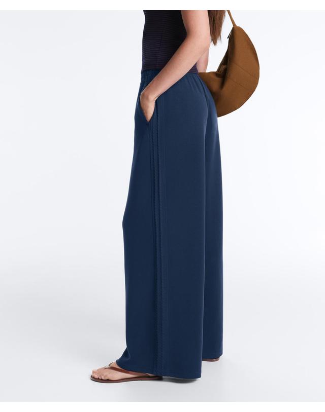 오이쇼 오이쇼 소프트 모달 스트레이트 팬츠 5636/791/408 NAVY BLUE 네이비 착용컷