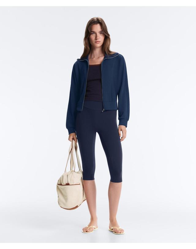 오이쇼 오이쇼 소프트 모달 집업 봄버 자켓 6083/791/408 NAVY BLUE 네이비 착용컷