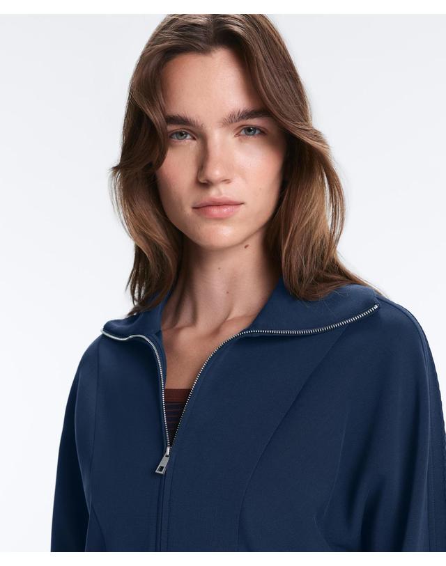 오이쇼 오이쇼 소프트 모달 집업 봄버 자켓 6083/791/408 NAVY BLUE 네이비 착용컷
