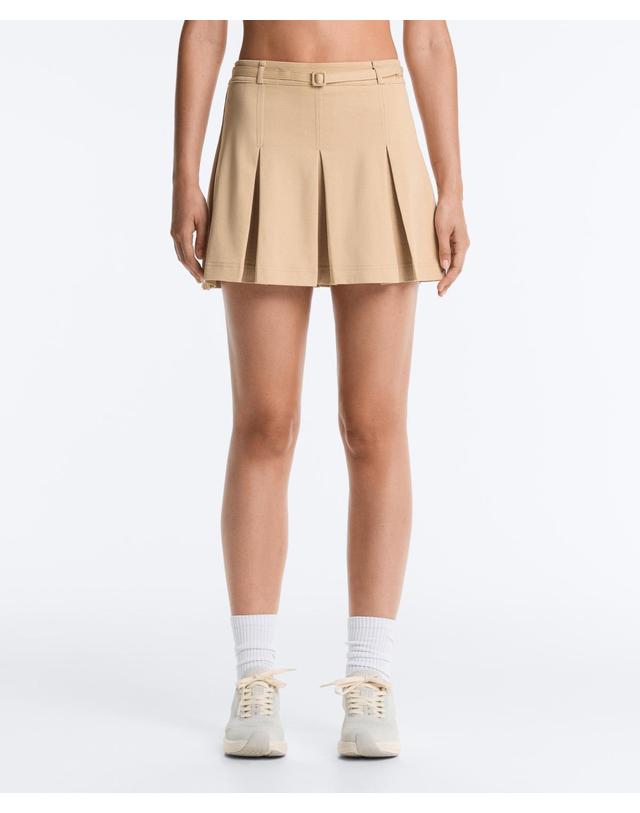 오이쇼 오이쇼 하이라이즈 플리츠 벨트 미니 스커트 3584/624/710 BEIGE 베이지 착용컷