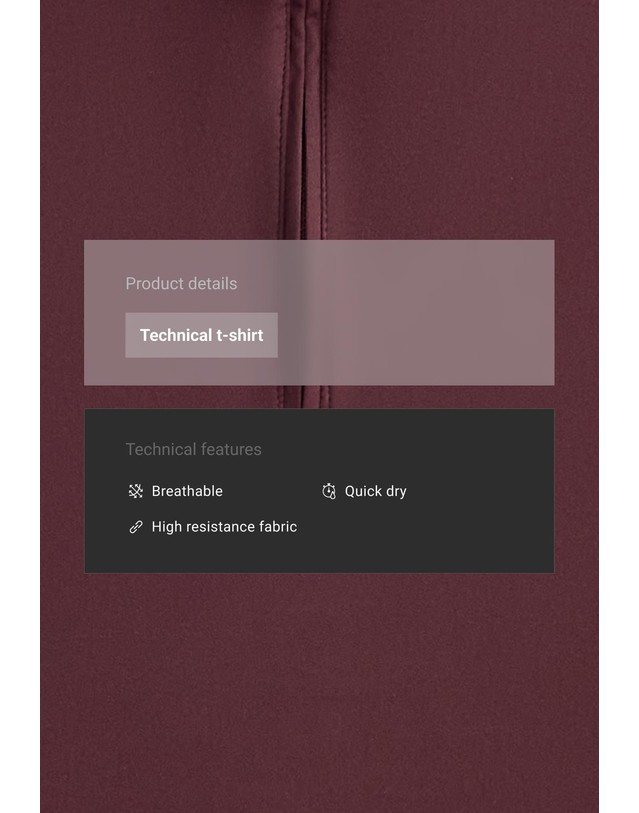 오이쇼 오이쇼 하프집업 민소매 크롭 탑 2959/290/606 BURGUNDY 레드 착용컷