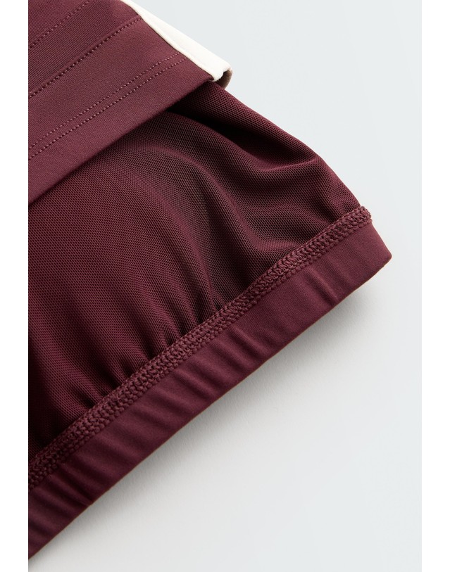 오이쇼 오이쇼 홀터넥 파이핑 크롭 탱크탑 5746/904/606 BURGUNDY 레드 착용컷