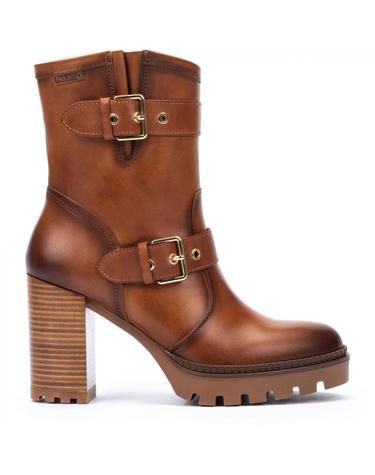피콜리노스 청키힐 캐주얼 버클 앵클 부츠 CERVERA W1J-8791 BRANDY