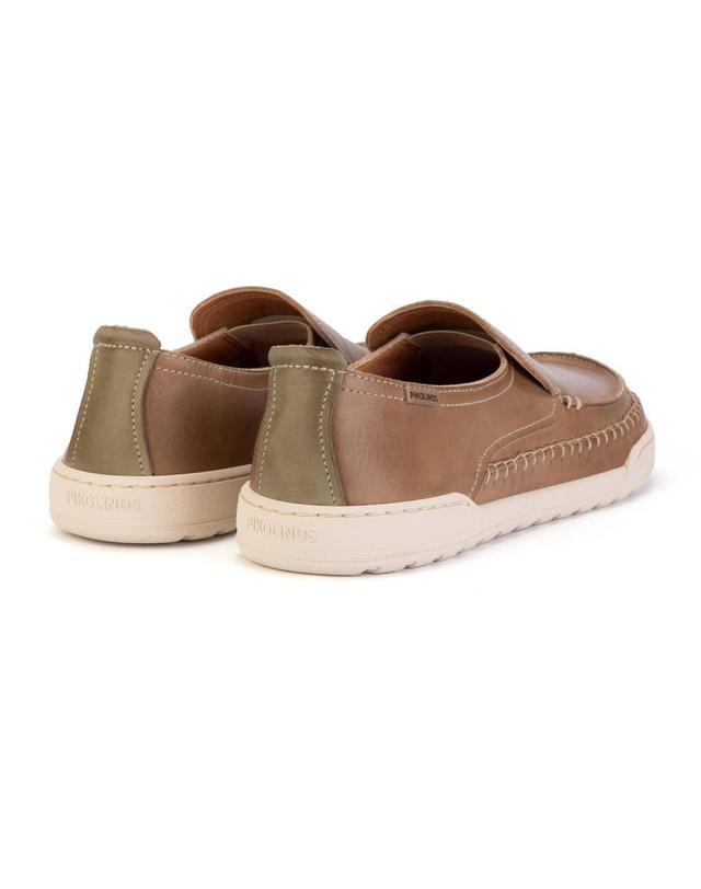 피콜리노스 피콜리노스 천연가죽 컴포트 로퍼 ARENAL M4W-3231C1 CASTOR 카멜 착용컷
