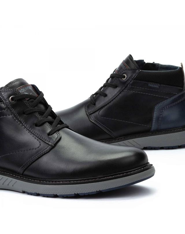 피콜리노스 피콜리노스 모던 컴포트 레이스업 지퍼 앵클부츠 BILBAO M8D-8050C1 BLACK 블랙 착용컷