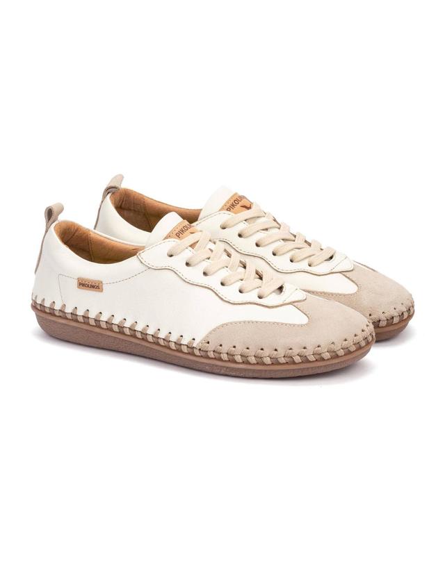 피콜리노스 피콜리노스 레더 로우탑 스니커즈 PATERNA U9B-6811C1 OFF WHITE 화이트 착용컷