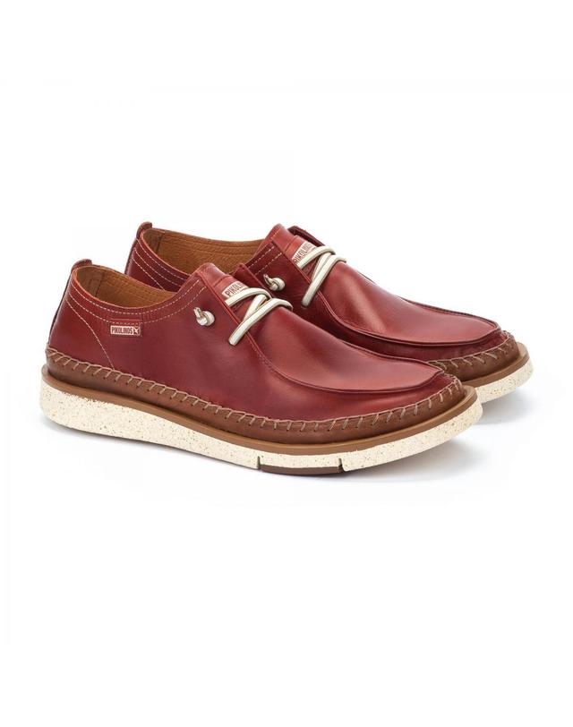 피콜리노스 피콜리노스 프리미엄 컴포트 레더 캐주얼 로퍼 SAN JUAN M6L-4274C1 SANDIA 레드 착용컷