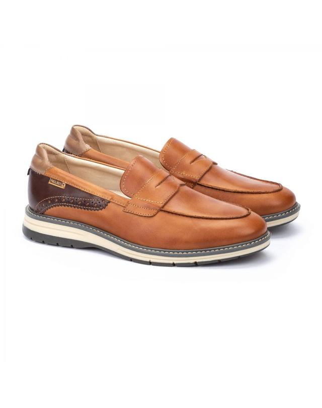 피콜리노스 피콜리노스 투톤 캐주얼 로퍼 CANET 남성 M7V-3046C1 BRANDY 브라운 착용컷