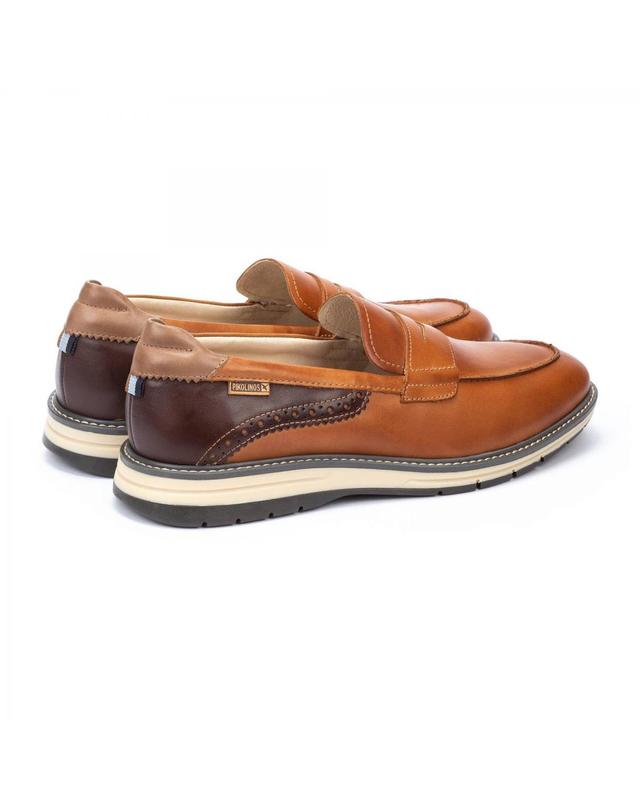 피콜리노스 피콜리노스 투톤 캐주얼 로퍼 CANET 남성 M7V-3046C1 BRANDY 브라운 착용컷
