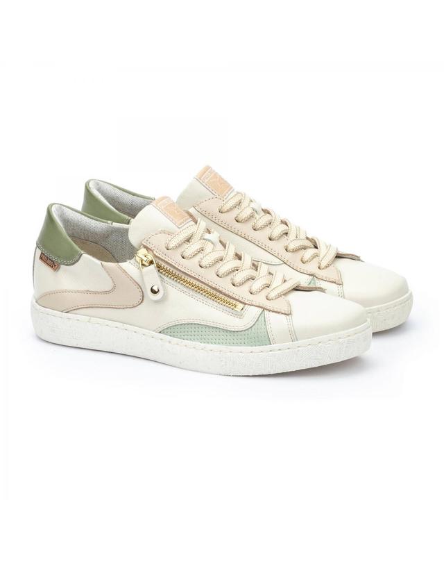 피콜리노스 피콜리노스 메탈릭 포인트 사이드지퍼 베이직 스니커즈 LANZAROTE W7B-6978C4 NATA 베이지 착용컷