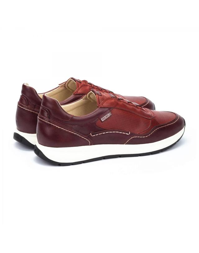 피콜리노스 피콜리노스 레더 컴포트 베이직 스니커즈 GETAFE M2B-6284C1 GARNET 레드 착용컷