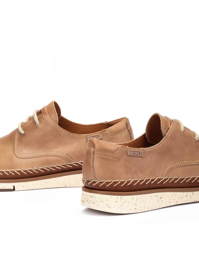 피콜리노스 피콜리노스 캐주얼 천연가죽 레이스업 더비화 SAN JUAN M6L-4275C2 CASTOR 베이지 착용컷