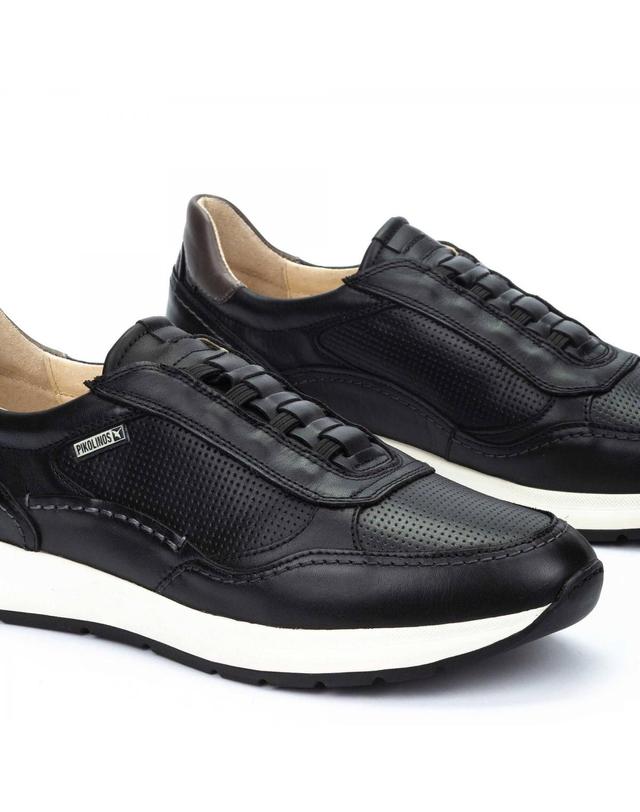 피콜리노스 피콜리노스 프리미엄 레더 컴포트 남성 스니커즈 GETAFE M2B-6284C1 BLACK 블랙 착용컷