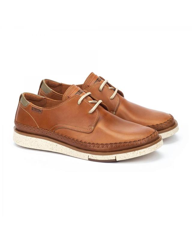 피콜리노스 피콜리노스 프리미엄 천연가죽 캐주얼 레이스업 더비화 SAN JUAN M6L-4275C1 BRANDY 브라운 착용컷