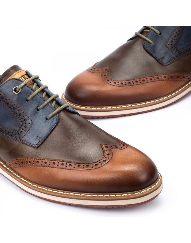 피콜리노스 피콜리노스 클래식 브로그 옥스포드화 AVILA 남성 드레스슈즈 M1T-4191C1 BRANDY 멀티컬러 착용컷