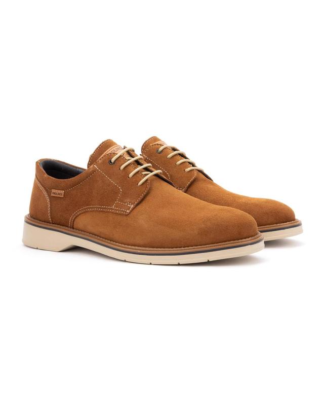 피콜리노스 피콜리노스 프리미엄 스웨이드 더비슈즈 CARLET M6W-4311SE BRANDY 카멜 착용컷