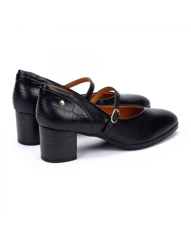 피콜리노스 피콜리노스 블랙 클래식 메리제인 힐 슈즈 CALAFAT W1Z-5656C1 BLACK 착용컷