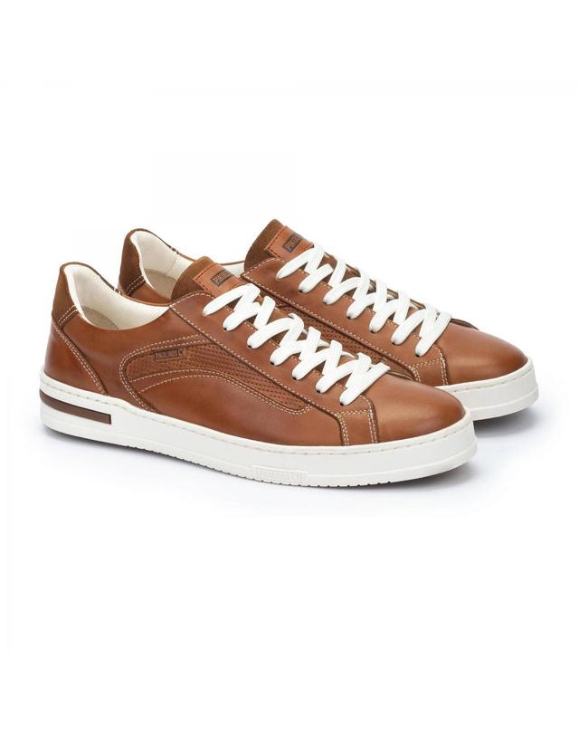 피콜리노스 피콜리노스 클래식 레더 베이직 스니커즈 XATIVA M1K-6307C3 BRANDY 브라운 착용컷