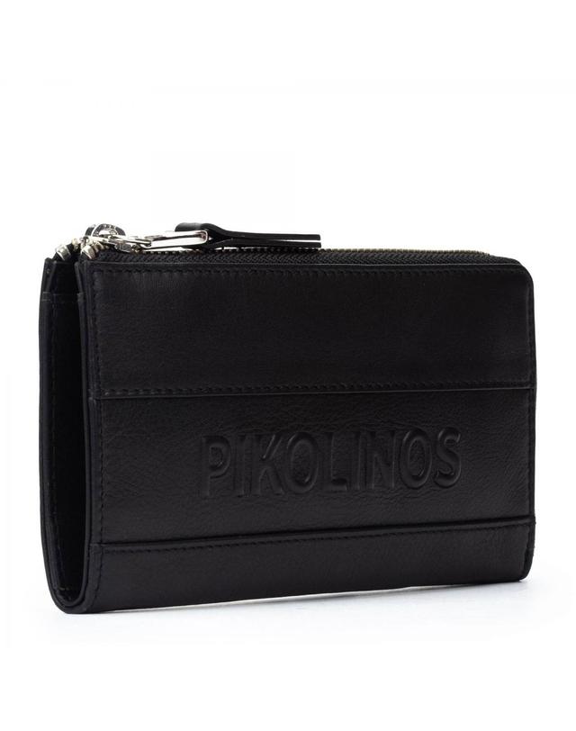 피콜리노스 피콜리노스 라운드 지퍼 카드 지갑 ALCUDIA WAC-W238C1 BLACK 블랙 착용컷