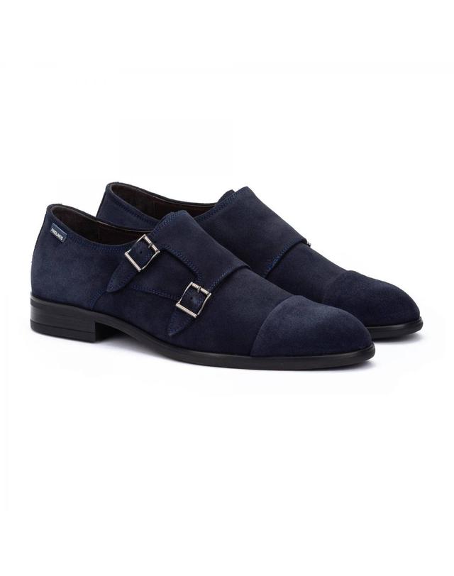 피콜리노스 피콜리노스 클래식 더블몽크스트랩 네이비 슈즈 BRISTOL M7J-3229SE NAVY BLUE 착용컷
