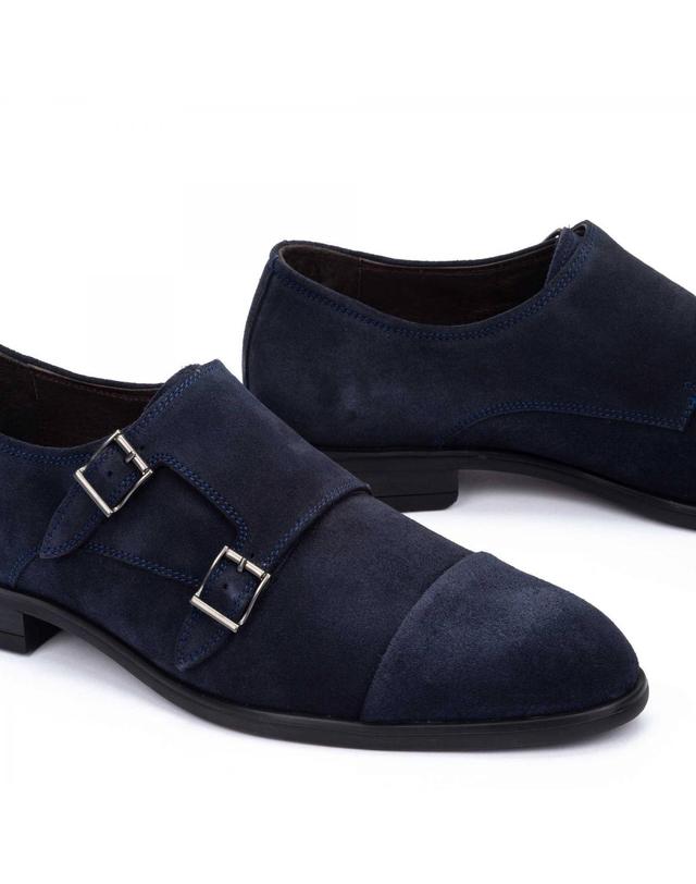 피콜리노스 피콜리노스 클래식 더블몽크스트랩 네이비 슈즈 BRISTOL M7J-3229SE NAVY BLUE 착용컷