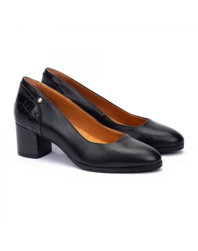 피콜리노스 피콜리노스 프리미엄 컴포트 블록힐 펌프스 CALAFAT W1Z-5920C1 BLACK 블랙 착용컷