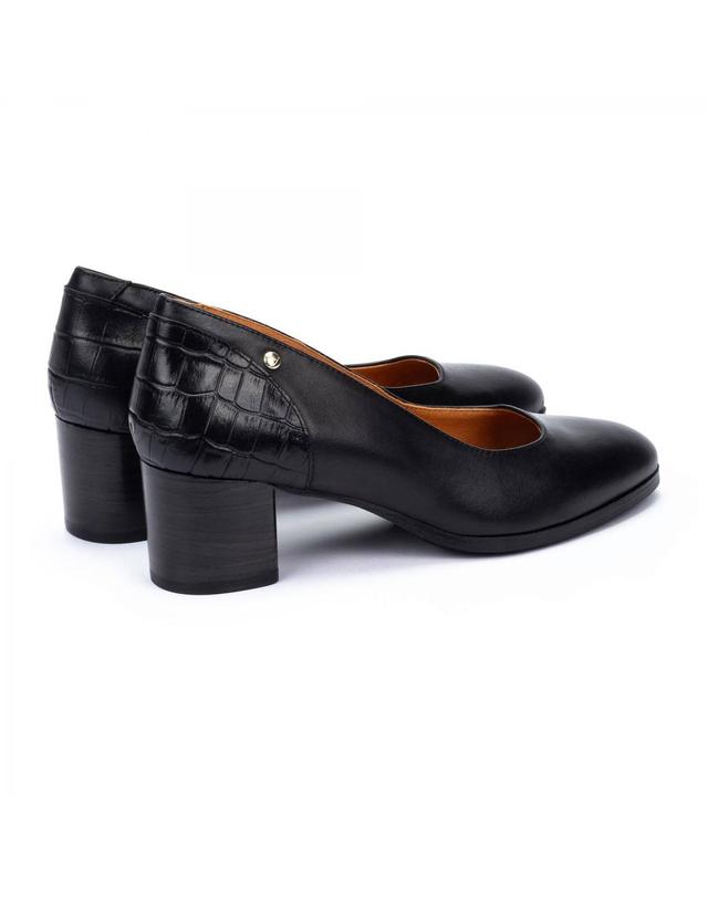 피콜리노스 피콜리노스 프리미엄 컴포트 블록힐 펌프스 CALAFAT W1Z-5920C1 BLACK 블랙 착용컷
