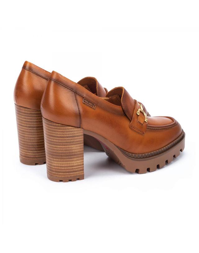 피콜리노스 피콜리노스 청키힐 메탈장식 로퍼 펌프스 CERVERA W1J-3887 BRANDY 브라운 착용컷