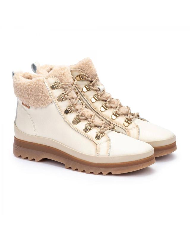 피콜리노스 피콜리노스 아웃도어 트레킹 퍼 앵클부츠 VIGO 아이보리 W3W-8738C1 NATA 착용컷