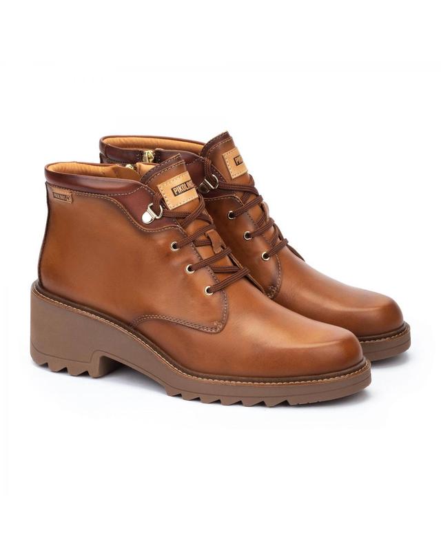피콜리노스 피콜리노스 베이직 레이스업 앵클부츠 ALCARAZ W7A-8555C1 BRANDY 브라운 착용컷