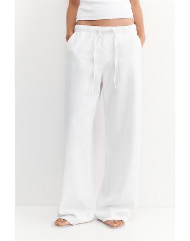 풀앤베어 드로스트링 조거 데님 팬츠 3660/335 WHITE