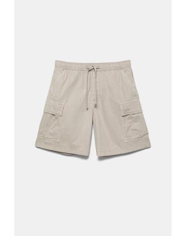 풀앤베어 립스탑 코튼 카고 반바지 3665/501 GREY
