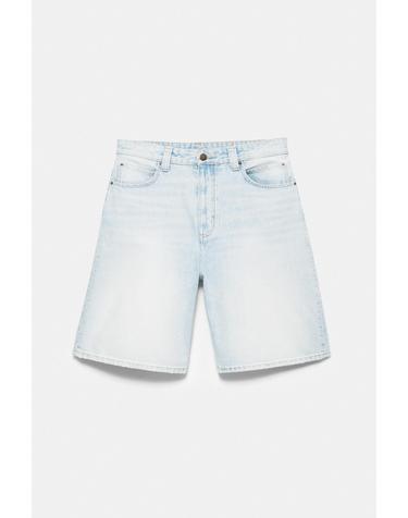 풀앤베어 스케이터핏 데님 버뮤다 반바지 3666/503 PALE BLUE