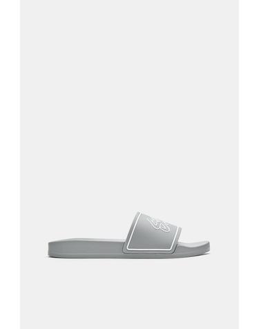 풀앤베어 러버 로고 슬라이드 샌들 2605/740 GREY