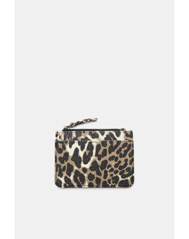 풀앤베어 레오파드 프린트 카드 지갑 4044/840 LEOPARD