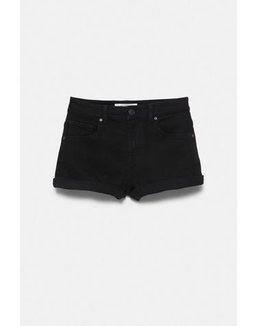 풀앤베어 미드웨이스트 데님 반바지 3666/304 BLACK