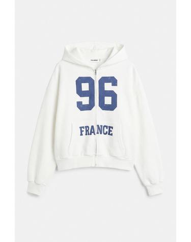 풀앤베어 프랑스 그래픽 집업 후드티 7558/303 ICE
