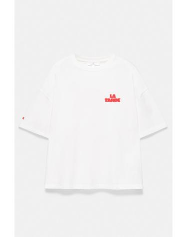 풀앤베어 오버핏 라운드넥 그래픽 반팔 티셔츠 3231/381 WHITE