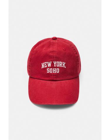 풀앤베어 뉴욕 그래픽 캡모자 3004/352 RED