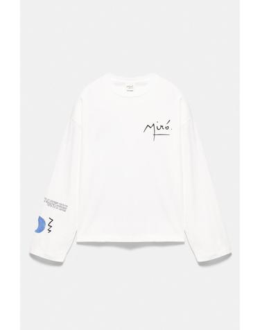 풀앤베어 라운드넥 그래픽 긴팔 티셔츠 7231/318 WHITE