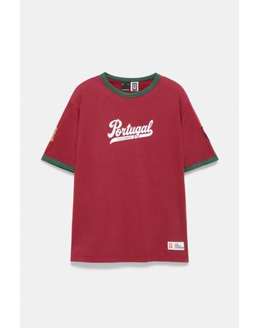 풀앤베어 포르투갈 월드컵 26 반팔 티셔츠 7232/554 MAROON