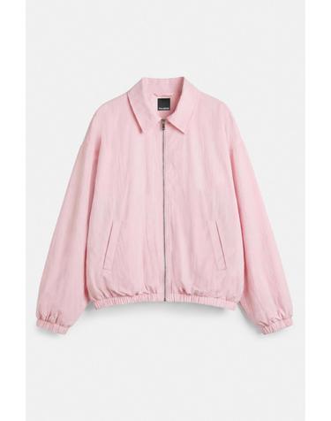 풀앤베어 오버사이즈 집업 플루이드 자켓 3720/373 ROSE PINK