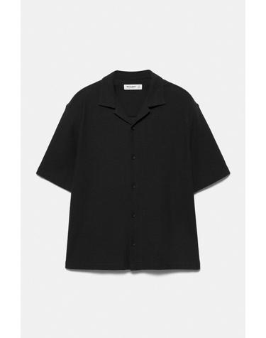 풀앤베어 테리 클로스 반팔 셔츠 7460/521 BLACK