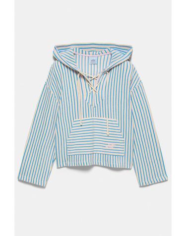 풀앤베어 스트라이프 타월 후드 스웨트셔츠 7558/304 STRIPED
