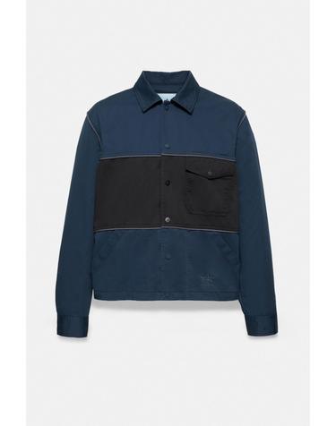 풀앤베어 배색 패널 플랩 포켓 버튼 재킷 3721/530 DARK NAVY