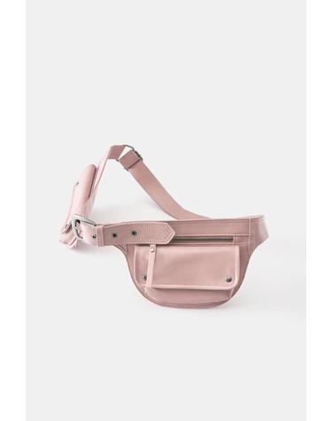풀앤베어 새틴 플랩 포켓 버클 벨트백 4049/840 PINK