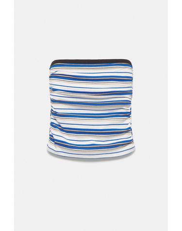 풀앤베어 스트라이프 셔링 튜브탑 7230/404 STRIPED
