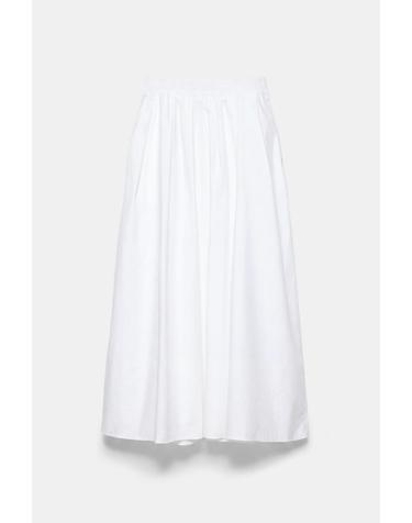 풀앤베어 케이프 스타일 포플린 롱 스커트 3385/336 WHITE