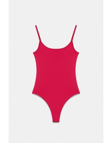풀앤베어 폴리아미드 스트랩 바디수트 3230/388 RASPBERRY
