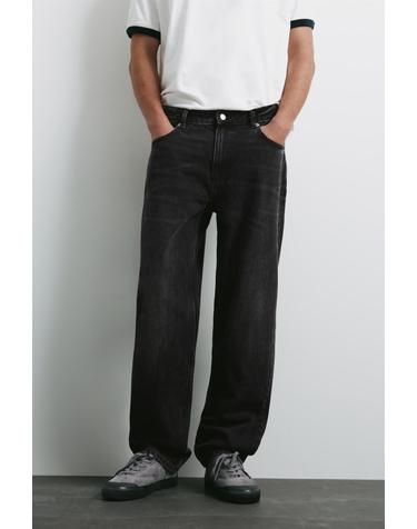 풀앤베어 스트레이트핏 워시드 블랙 청바지 7660/502 FADED BLACK